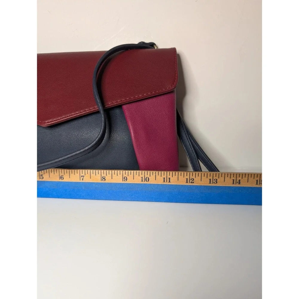 NWT‎ Emperia Color Block Clutch Bag Multi Color Faux Leather Crossbody Wristlet
